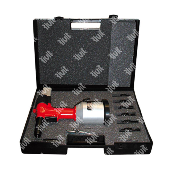 RIV998-Hydraulic tool for rivet nuts in a box with tie rod and heads from M3 to M12 RIV998 - Image 5