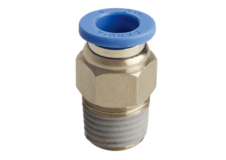 Kunstsstof, lynfittings, lige, 4mm-R1/8