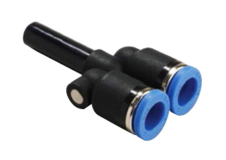 Y-stykke, indstik Ø4, 2 x Ø4